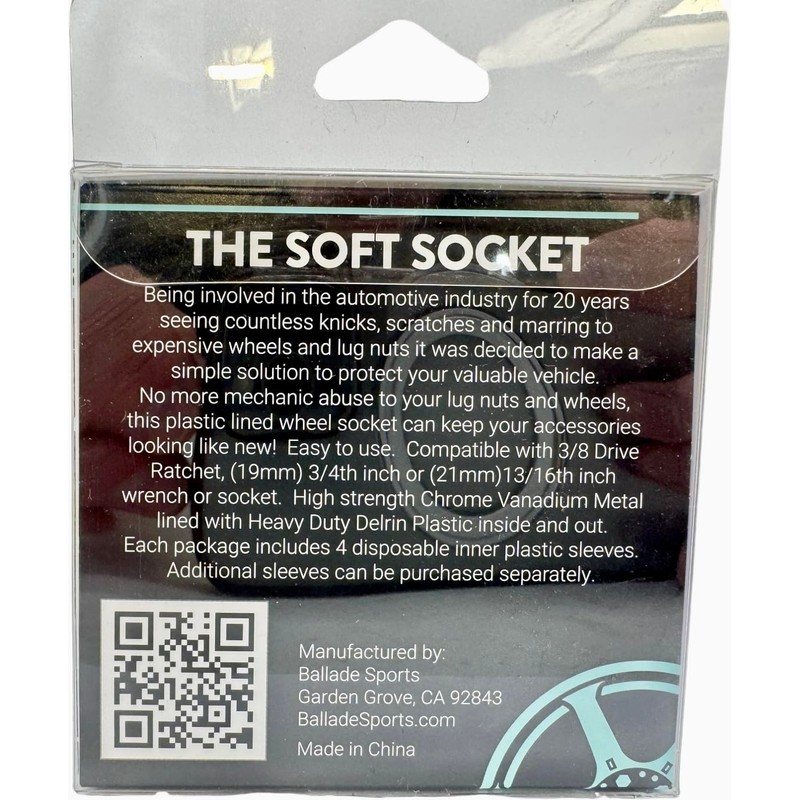Ballade Sports SOFT SOCKET FOR LUG NUTS 22mm