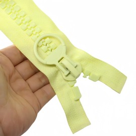 YaHoGa - Cremalleras de plástico gigantes de separación súper grandes de 213 cm #20 para coser carpas, abrigos, cubierta de barco, lona resistente, enormes cremalleras Vislon de resina (84 pulgadas,