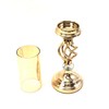 allgala 14.5" Crystal Gold Plated Tealight Votive Decorative Candle Holder