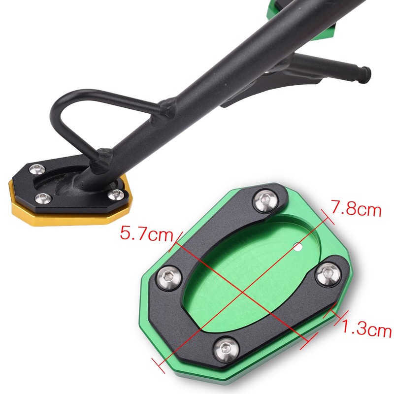 LEDISHUN Motorcycle Side Stand Plate for Kawasaki ELIMINATOR /SE400/Eliminator 400