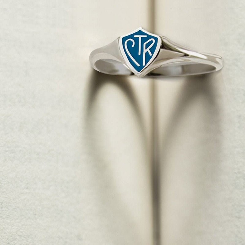 Mini Blue Shield LDS CTR Ring by Ringmasters | Choose