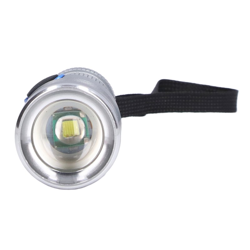 LED Flashlight Telescopic Zoom Protective Function Aluminum Alloy Barrel 2000LM