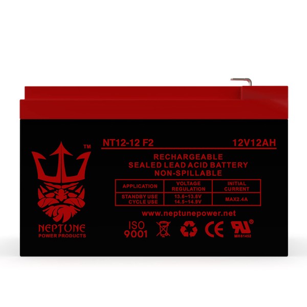 Neptune 12V 12Ah Replacement Lawn Mower Battery by for John