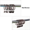 Gardinenringe Vorhangringe mit Clips Vorhang Clip 20 Stück Bronze