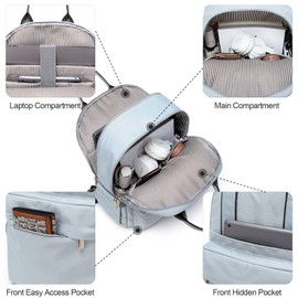 JEEHAN Small Travel Backpack Carry On 15.6 Inch Laptop Bag with USB Port Fashion Waterproof Backpacks Teacher Travel Bags Small Backpack Daypacks for College Work