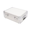 DYNAMI Aluminum Alloy Locking Storage Box, Silver Storage Lock Box