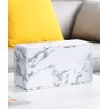 VIEAURA Tissue Case, Marble Pattern, PU Leather, Tissue Box, Stylish,