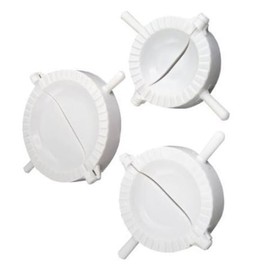 HOLIDYOYO 3pcs Dumpling Maker Dumpling Mould for Pot Stickers Pierogies More Lightweight Design with Dough Cutter Dishwasher Safe Various