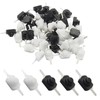 Cionyce 50Pcs Micro Push Button Switch, Black+White