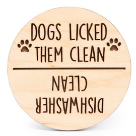 Funny Kitchen Gadgets Clean and Dirty Sign for Dishwasher, Apartment Essentials for First Apartment Must Haves, Funny Clean Dirty Magnet for Dishwasher Clean Dirty Sign, Dog, Gadgets for Home, Dogs