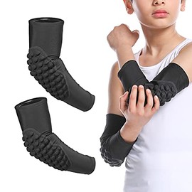 Crash Pad Youth Children Basketball Knee Sleeves, Elbow Pads, Anti-Collision Long-Legged Knee Pads, Volleyball Football Bicycle Wrestling Protective Gear, Boys, Girls, Men, Women, Joint Protection, Elbow Sleeves (Elbow sleeve, YXL)
