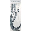10 Feather Hair Extensions Real Feathers 22-28cm with Rings/Loops (Grizzly)