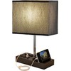 Briever USB Table Lamp, Multi-Functional Desk Lamp with 2 AC