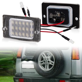 POPMOTORZ LED Number Plate Light, 2 Pcs LED License Plate Light Lamp with Canbus Error Free 2835 SMD for L-and R-over Discovery 1994-2004