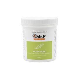 Mr.P Ingredients Guar Gum 500g Powder Thickener and Stabiliser Agent Vegan Vegetarian Halal Kosher Gluten Free (Recyclable Pot)