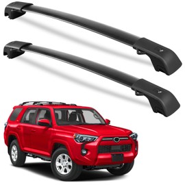 Wonderdriver Roof Rack Cross Bars 220lbs Compatible with Toyota 4Runner 2010-2024 (with Raised Side Rails), Aluminum Lockable Roof Rails Crossbars Black
