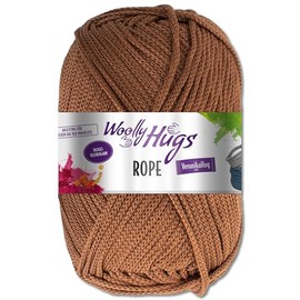 Frida's Wollhaus Woolly Hugs 200 g Rope Polyester Textile Yarn Wool Bag with Instructions 13 Colours (18 | Hazelnut)