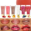 Fruit Flavored Lip Gloss, 1 Count Moisturizing Lip Glaze Stick,