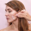 huefull Face Massager Rose Quartz Face Roller & Gua Sha