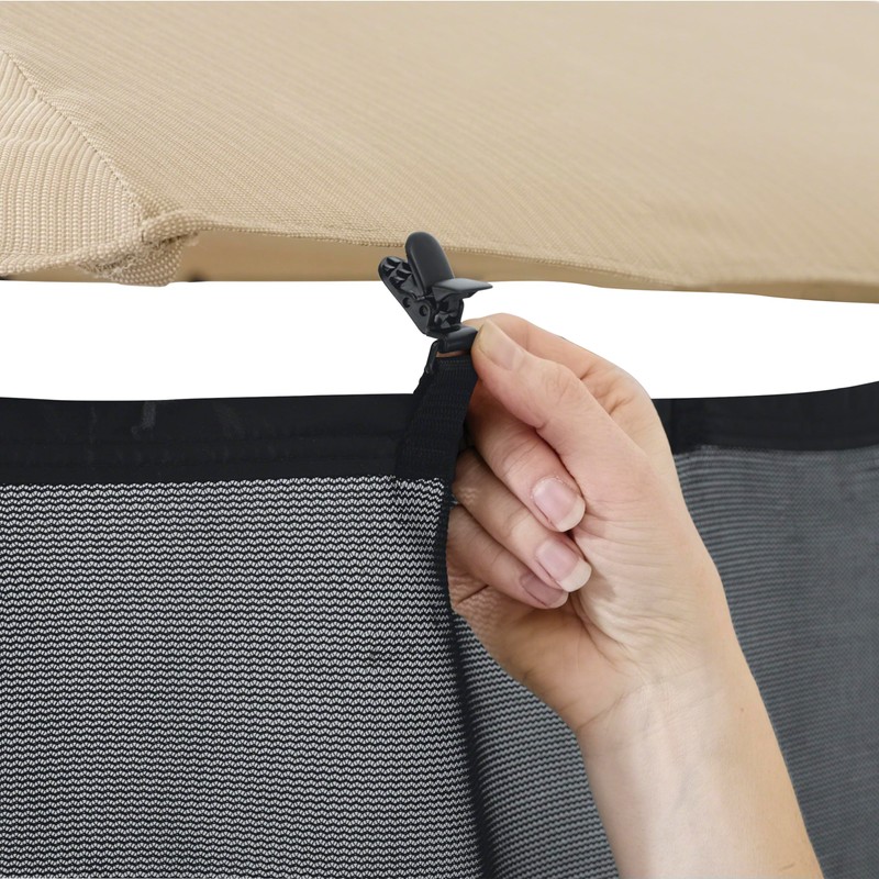 Classic Accessories Water-Resistant 68 Inch Universal Patio Umbrella Shade Screen,