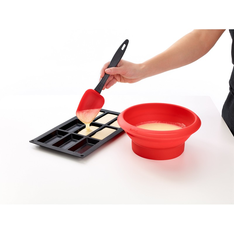 Lékué GOURMET FINANCIER, Finanzier-Form, 9 Mulden, schwarz, LK, Silikon, 1