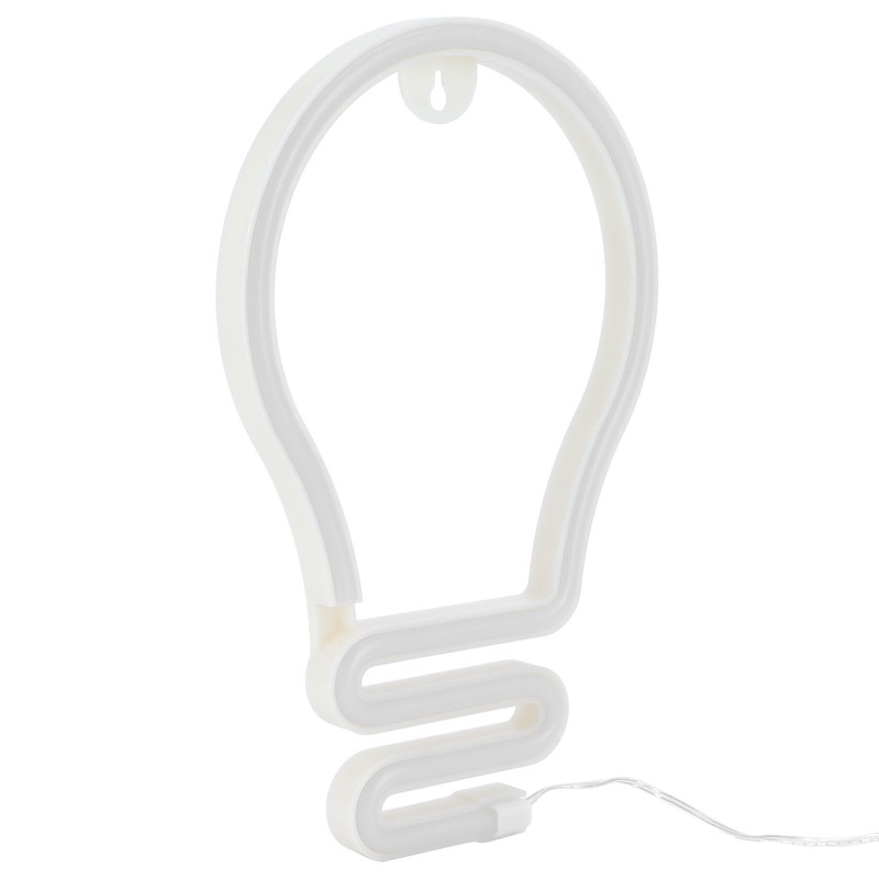 Bulb Shape Neon Light LED Sign for Wall Decor Party