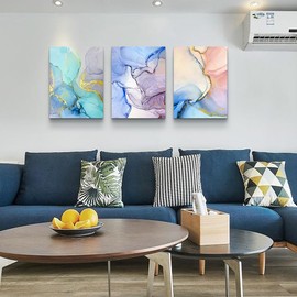 Lapremoly Frame Canvas Wall Art For Bedroom Wall Decor For Living Room Abstract Colorful Color Wall Paintings Wall Pictures Artworks For Office Decor Hotel Room Inspiration Home Decorations Art