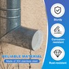 PATIKIL Gutter Guard Filter 2.5"-2", 2 Pcs PVC Termination Cap