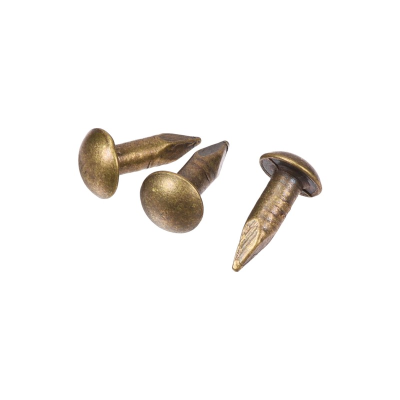 sourcing map Small Tiny Brass Nails 2.8x10mm for DIY Wooden