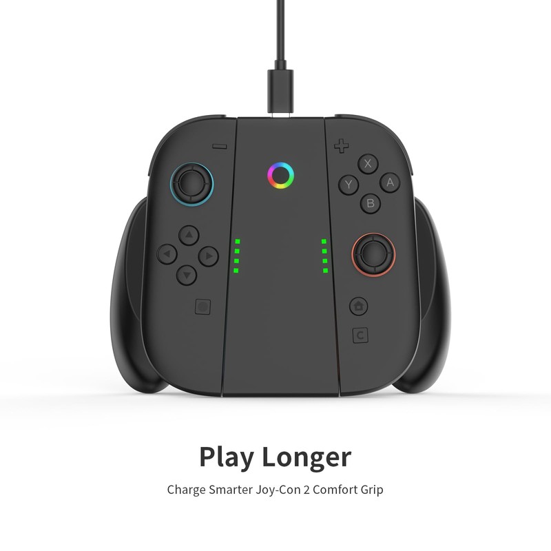 Joy Con Aufladehalterung für NS Switch2, Joy Con Komfortgriff Kompatibel