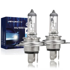 VEXONEYE 9003/H4 Halogen Headlight Bulb, H4 12V 60/55W 4300K High/Low Beam Warm White Head Lights,long life
