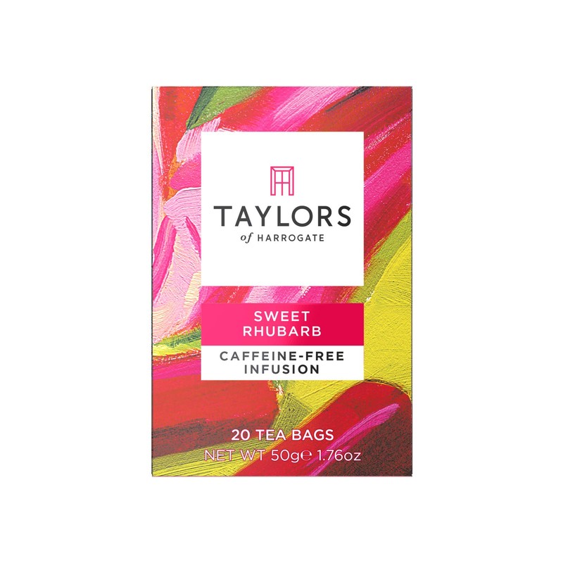Taylors of Harrogate Sweet Rhubarb Infusion, 20 Teabags (Pack of