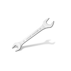 FLZOSPER 12mm×13mm Standard Open End Wrench，Metric Spanner，Flat Head Chrome Vanadium Steel With Mirror Polish