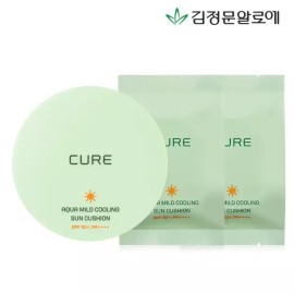 Kim Jeong-mun Aloe 큐어 아쿠아 마일드 선쿠션 시즌3 본품+리필2개 Cure Aqua Mild Sun Cushion Season 3 Main Product + 2 Refills