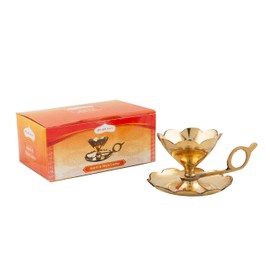 Shubhkart Aarti & Diya Lamp/ Oil Lamp with a Supportive Handle for Puja & Other Religious Rituals | Home Décor, Office & Temples | Festive Gifts