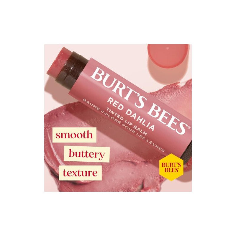 BURTS BEES Mistletoe Kiss - Kit de regalo navideño rojo,