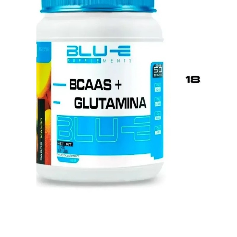 Aminoácidos Bcaas Glutamina Blu-e 1kg Varios Sabores
