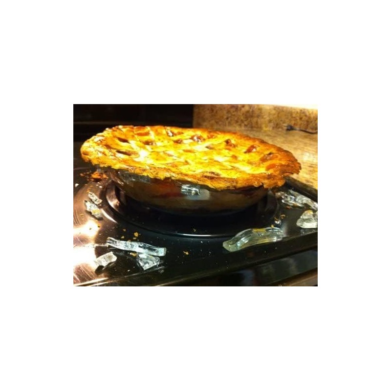 Pyrex C-209 Clear Fluted Rim Glass Pie Plate 9.5 x