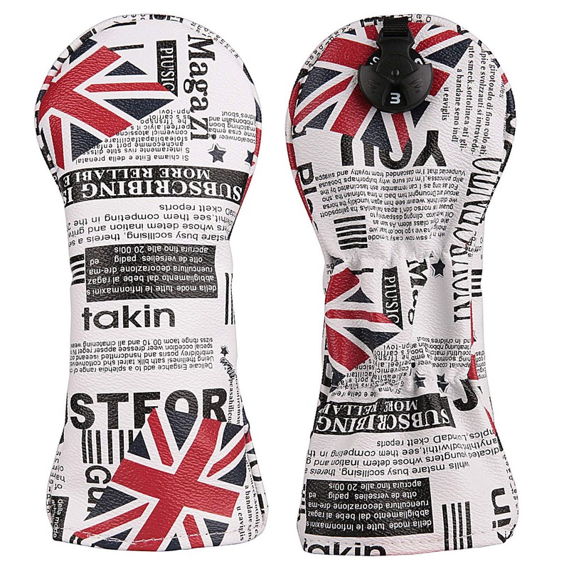 4pcs UK USA Waterproof Headcover Driver Cover Wood Cover Utility