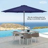 Tempera 10ft Patio Market Outdoor Table Umbrella with Auto Tilt