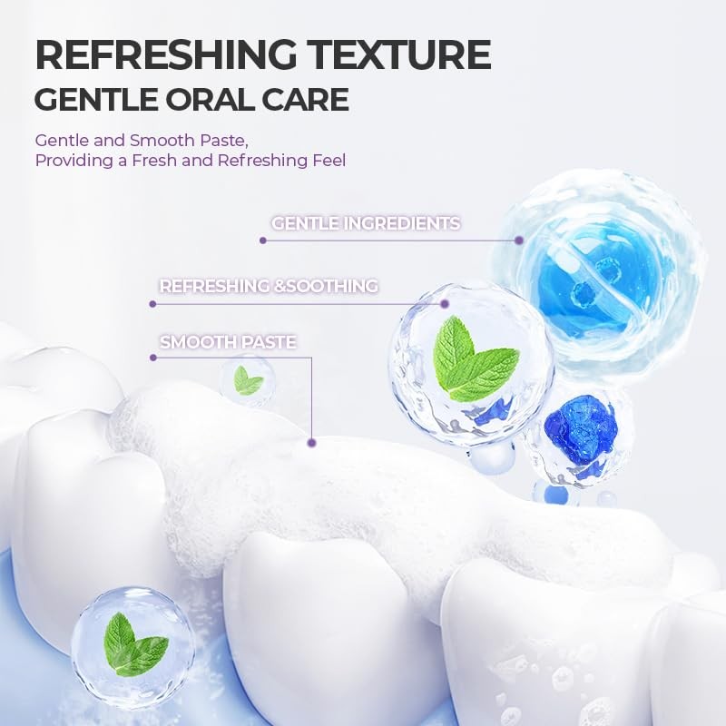 Tooth Refresh Toothpaste, Fresh Breath Formula Whitening Hydroxyapatite Toothpaste, Natural