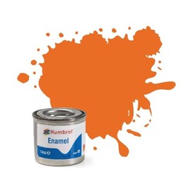Humbrol AA0046 46 Orange Matt - 14ml Enamel Paint Enamel Tins