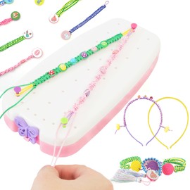 Bracelets Kits, Crafts for Girls Friendship Bracelets Craft Kits Gift Ideas for Kids Ages 8 9 10 11 12 White
