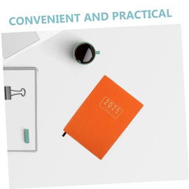 Operitacx 1 Set Agenda Book Daily Planner 2025 Scrapbook Stickers Task Checklist Planner Monthly Planner Stickers School Planner Plans Notes Notebooks Notebook Paper Orange