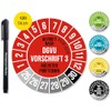 Frank Paperman® 120x DGVU V3 Test Badges Red 30 mm