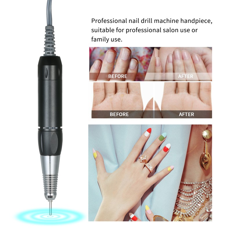 Nail Machine Handpiece Lightweight Easy to Operate Nail Drill Replacement