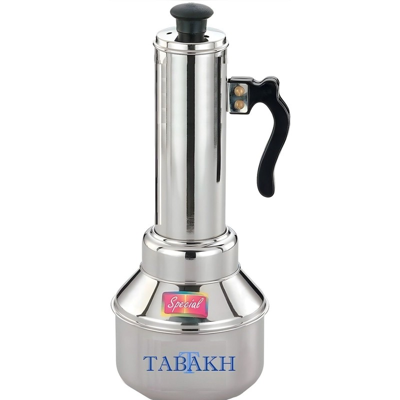 Tabakh Micro Puttu Kudam Cooker Stainless Steel Steamer, 0.5 Liter