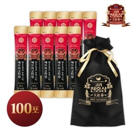 Koryeo Cheon Hong Sam 고려천홍삼 에브리굿타임 발효홍삼 농축스틱 100포 Koryo Cheon Hong Sam Every Good Time Fermented Red Ginseng Concentrate Sticks 100 Packs