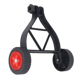 String Trimmer Support Wheel, 5in Wheels Height Adjustable Walk Behind String Trimmer Auxiliary Attachment for Easy Push Weed Trimmer Grass Cutter, Gardening