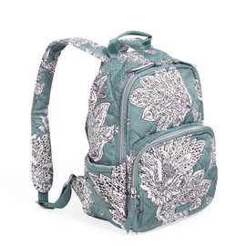Vera Bradley Women's Performance Twill Small Backpack, Tiger Lily Blue Oar, One Size